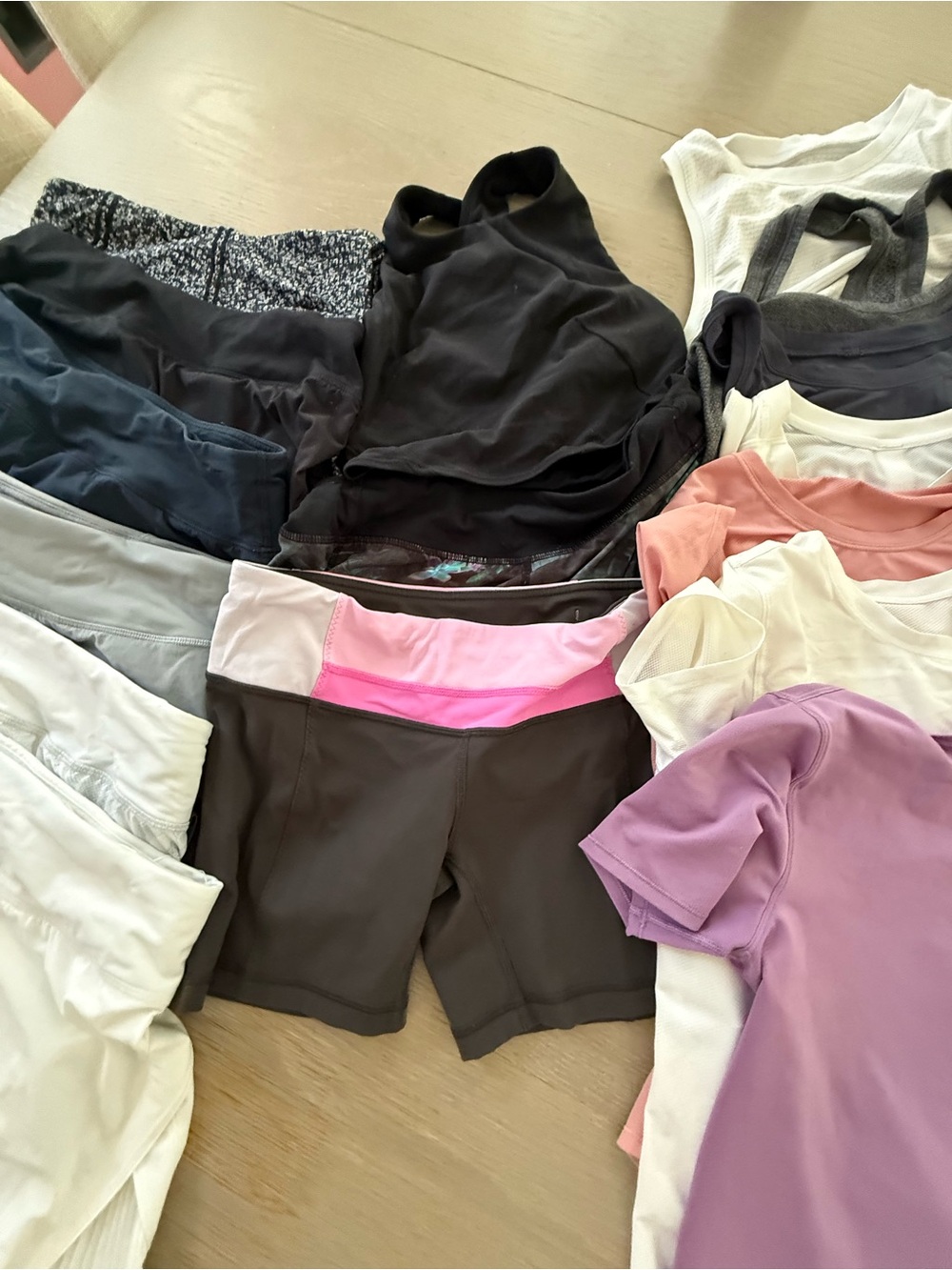 lululemon workout and tennis clothes